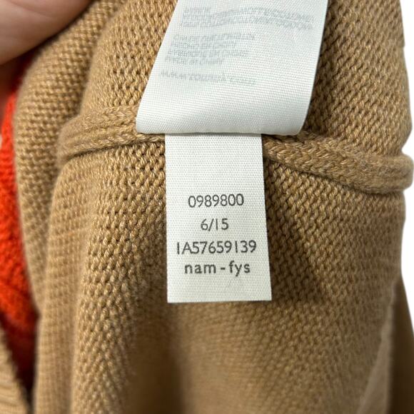 Tommy Hilfiger Cableknit Striped Pullover Sweater Women's Sz M Tan Multi - Picture 8 of 8